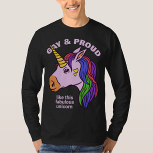 T - Shirt für benutzerdefiniertes Gay Unicorn