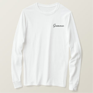 T - Shirt für bestickte Trauzeugen