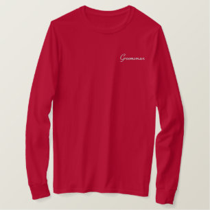 T - Shirt für bestickte Trauzeugen