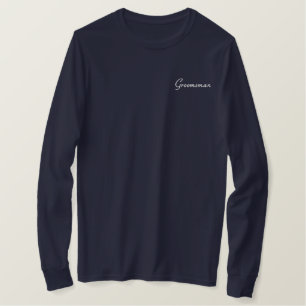 T - Shirt für bestickte Trauzeugen