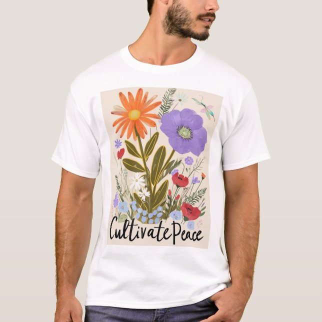 T - Shirt für Blumenfrieden (Vorderseite)