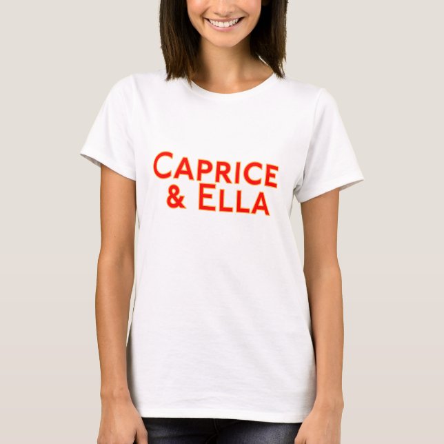 T-Shirt für Damen in Kapriolen und Ella (Vorderseite)