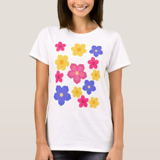 T-Shirt für Damen mit Blumendruck