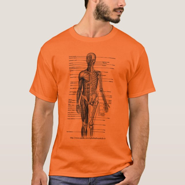 T-Shirt für das medizinische Diagramm für den mens (Vorderseite)