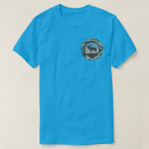 T - Shirt für das Runddesign von Elch und Camoufla