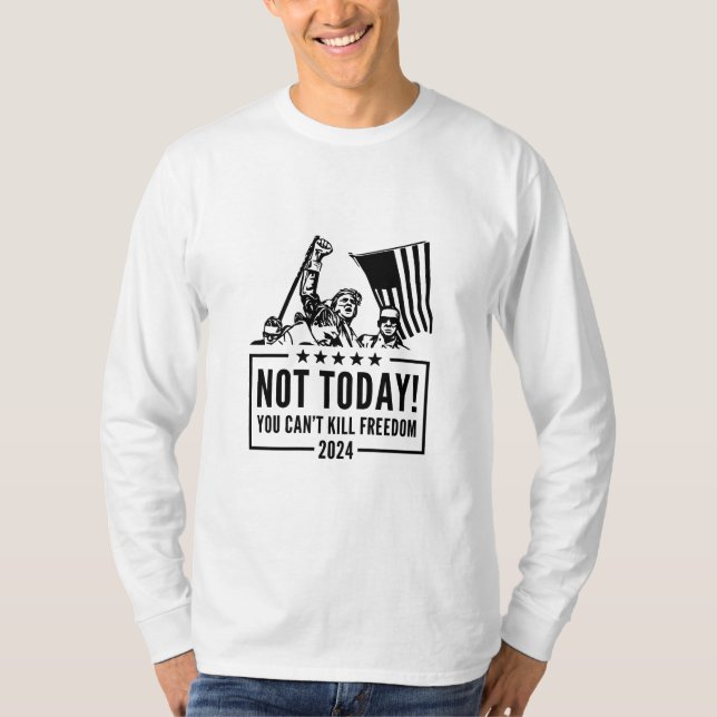 T - Shirt für Demokratie Trump 2024 (Vorderseite)