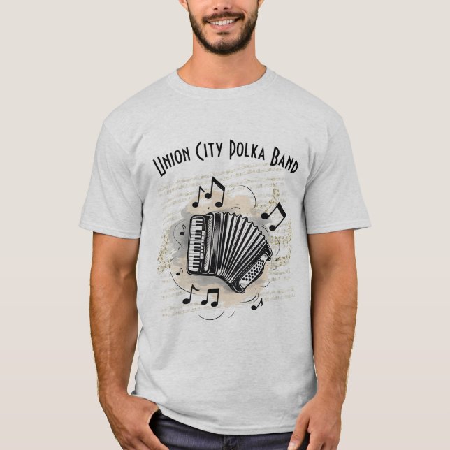 T - Shirt für den Akkordeon-Player von Männern (Vorderseite)
