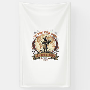 T-Shirt für den ersten Halloween-Lehrer für grusel Banner
