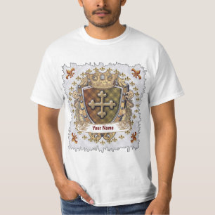 T - Shirt für den Namen des Cross Shield-Familienw