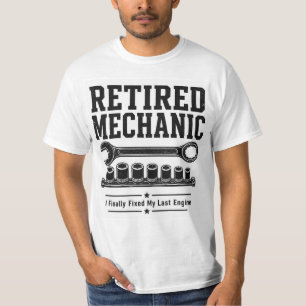 T-Shirt für den pensionierten Mechaniker – Endlich