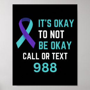 T-Shirt für die 988-Hotline zur Suizidprävention 9 Poster