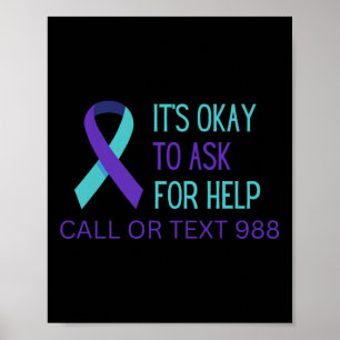 T-Shirt für die 988-Hotline zur Suizidprävention 9 Poster