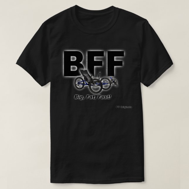 T-Shirt für die BESTE FREUNDIN von Recumbent Trike (Design vorne)