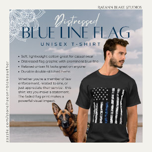 T - Shirt für die Blaue Linie (depressiv)
