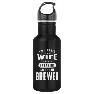 T-Shirt für die Brauerarbeit Geschenk für Männer F Edelstahlflasche