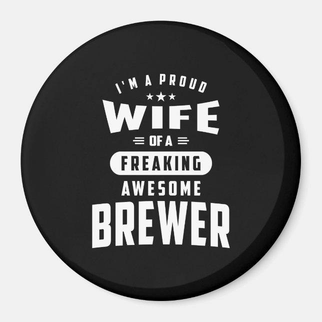 T-Shirt für die Brauerarbeit Geschenk für Männer F Magnet (Vorne)