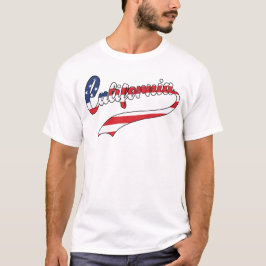 T - Shirt für die Flaggenfüllung in White Californ