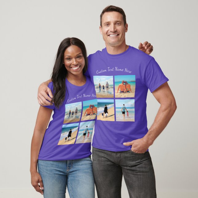T - Shirt für die FotoCollage mit benutzerdefinier (Unisex)