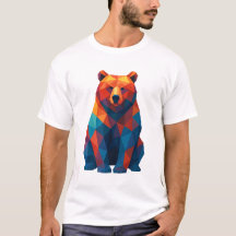 T - Shirt für die geometrische Bärengestaltung