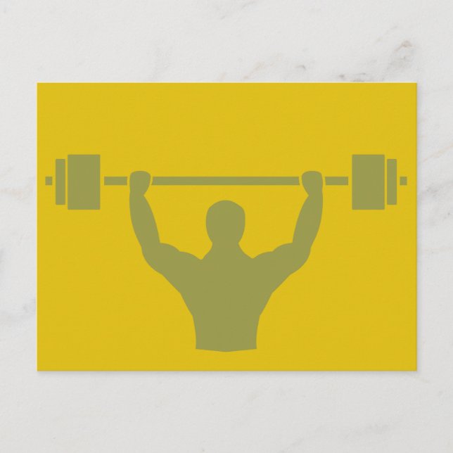 T - Shirt für die Gewichtszunahme Grafik Postkarte (Vorderseite)