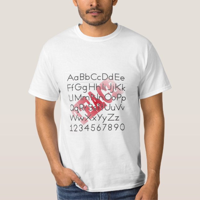 T - Shirt für die Lesekompetenz des Lehrers (Vorderseite)