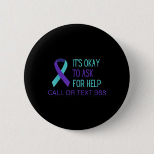 T-Shirt für die Selbstmordpräventions-Hotline 988 Button