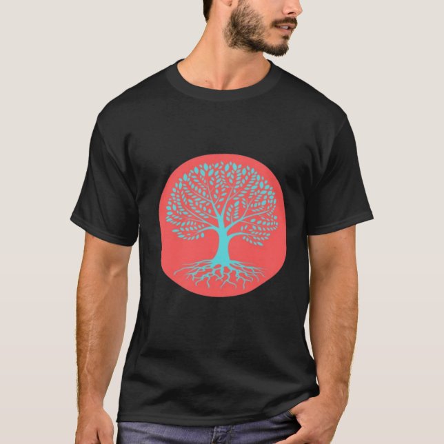 T-Shirt für die Vintage Waldbaumgestaltung (Vorderseite)