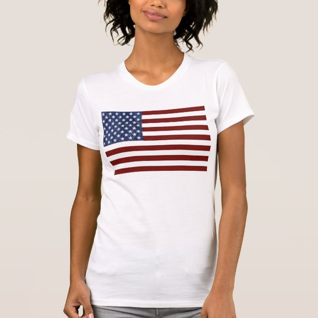T - Shirt für die Wahlen unter amerikanischer Flag (Vorderseite)