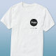 T - Shirt für einfache Logos und Textdateien (Simple logo with text promotional business crest t-shirt)