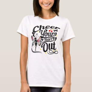 T-Shirt für Feen-Cheerleader 'Cheer Your Heart Out