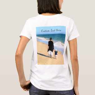 T - Shirt für Fotos mit benutzerdefiniertem Text p