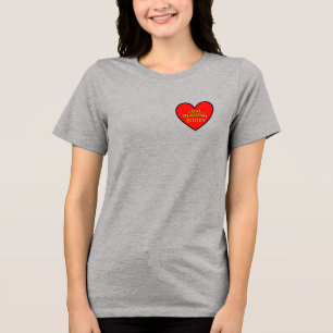 T-Shirt für Frauen Buch ohne Batterie Y-Shirt Tri-Blend Shirt