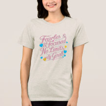T - Shirt für Frauen - farbenfrohe Zitate zum Herz