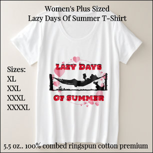 T-Shirt für Frauen in Übergrößen für faule Sommert