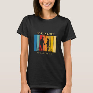 T-Shirt für Frauen 'Live in Love'