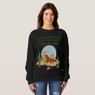 T-Shirt für Frauen mit Pferd ohne Namen in Dunkel Sweatshirt