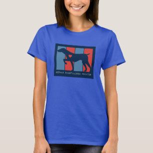 T - Shirt für gestreifte Logos