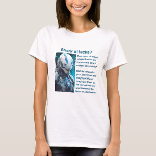 T - Shirt für Haiangriffe (v2-Licht)