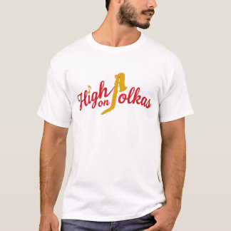 T-Shirt für Herren mit High on Polkas-Motiv