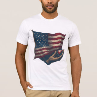 T - Shirt für Herz und Flagge