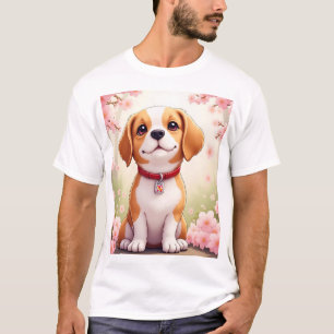 T - Shirt für Hunde und Blüten