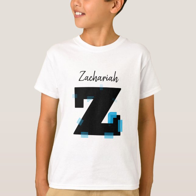 T - Shirt für Ihren Namen (Letter Z) anpassen (Vorderseite)