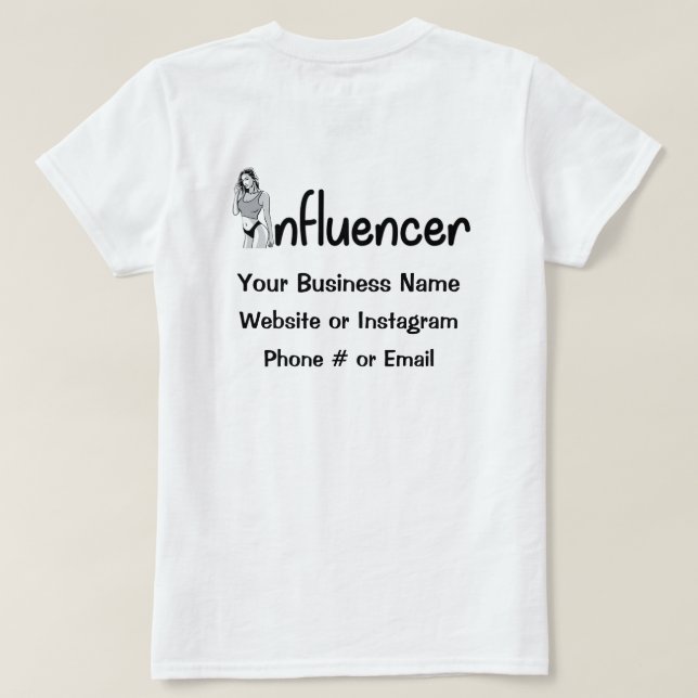 T - Shirt für Influenzavorleger (Design Rückseite)