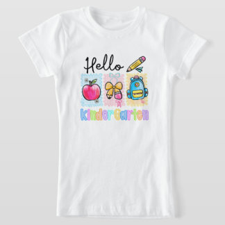T-Shirt für Kinder Hallo Kindergarten