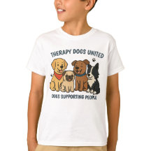 T-Shirt für Kinder mit lustigen TDU-Hunden, die Me