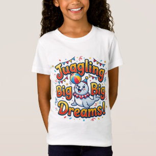 T-Shirt für Kinder mit süßer Robbe beim Jonglieren