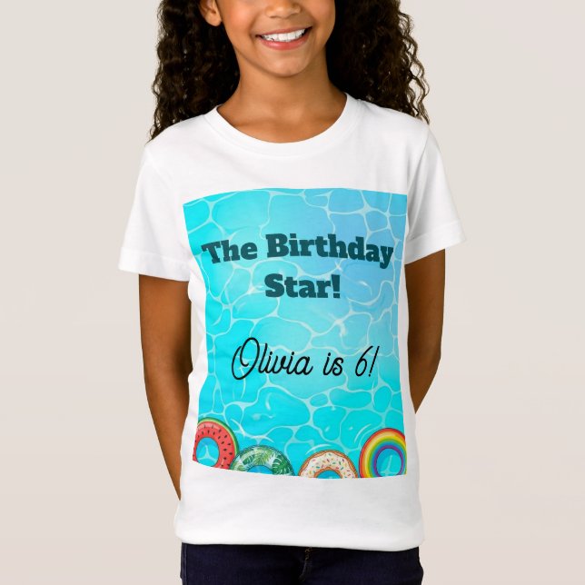 T-Shirt für Kinderpoolparty (Vorderseite)