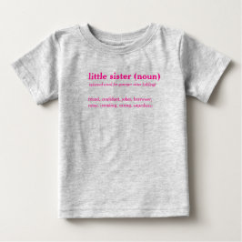 T - Shirt für kleine Schwesterwörterbücher