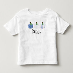 T-Shirt für Kleinkinder Jungen mit blauem Kürbis-T