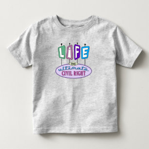T-Shirt für Kleinkinder mit einem Retro-Design.